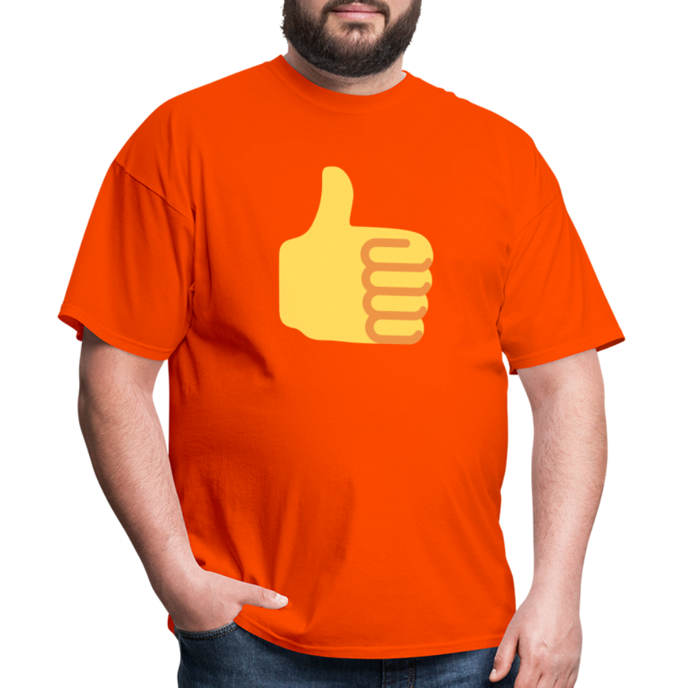 👍 Thumbs Up (Twemoji) Unisex Classic T-Shirt - orange