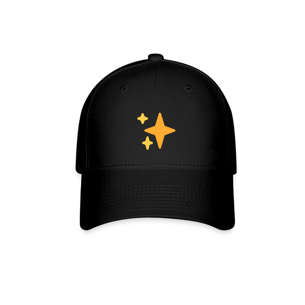 ✨ Sparkles (Twemoji) Baseball Cap - black