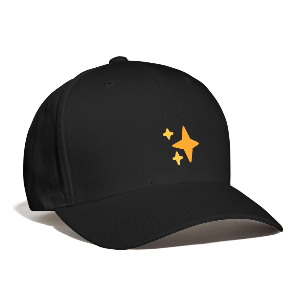 ✨ Sparkles (Twemoji) Baseball Cap - black