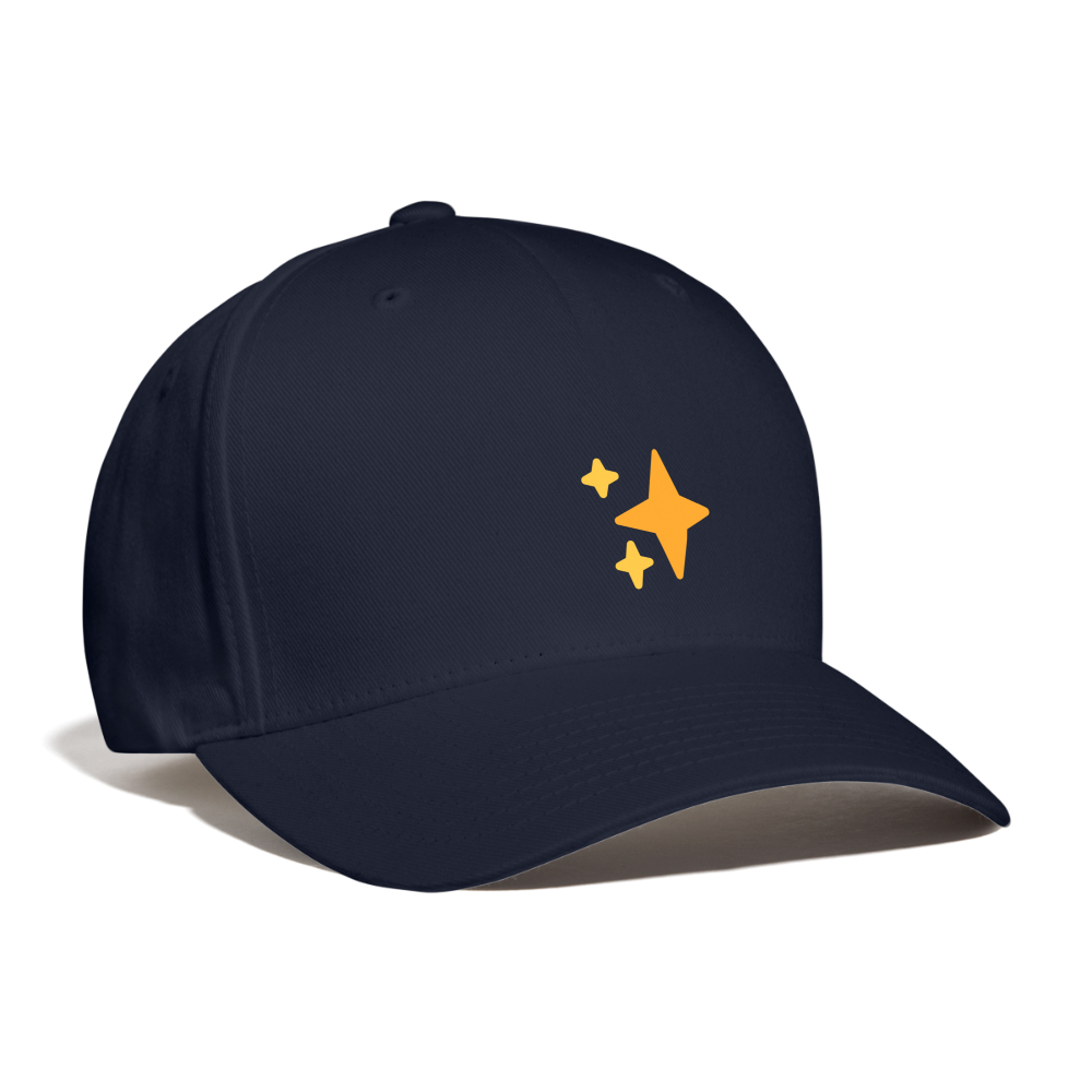 ✨ Sparkles (Twemoji) Baseball Cap - navy