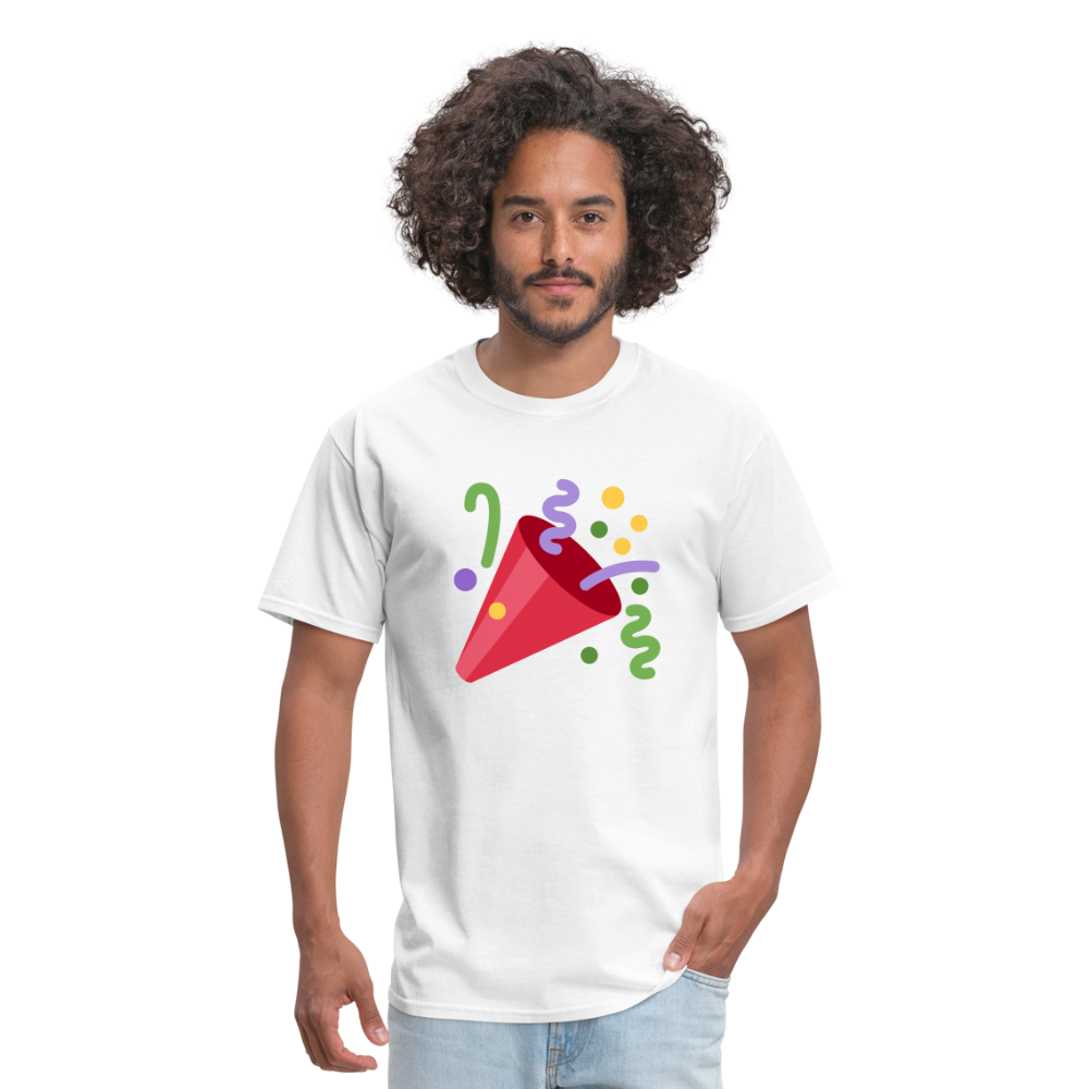 🎉 Party Popper (Twemoji) Unisex Classic T-Shirt - white