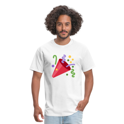 🎉 Party Popper (Twemoji) Unisex Classic T-Shirt - white