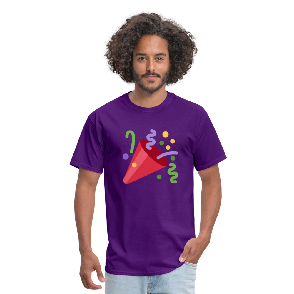 🎉 Party Popper (Twemoji) Unisex Classic T-Shirt - purple