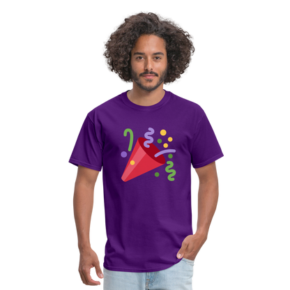 🎉 Party Popper (Twemoji) Unisex Classic T-Shirt - purple