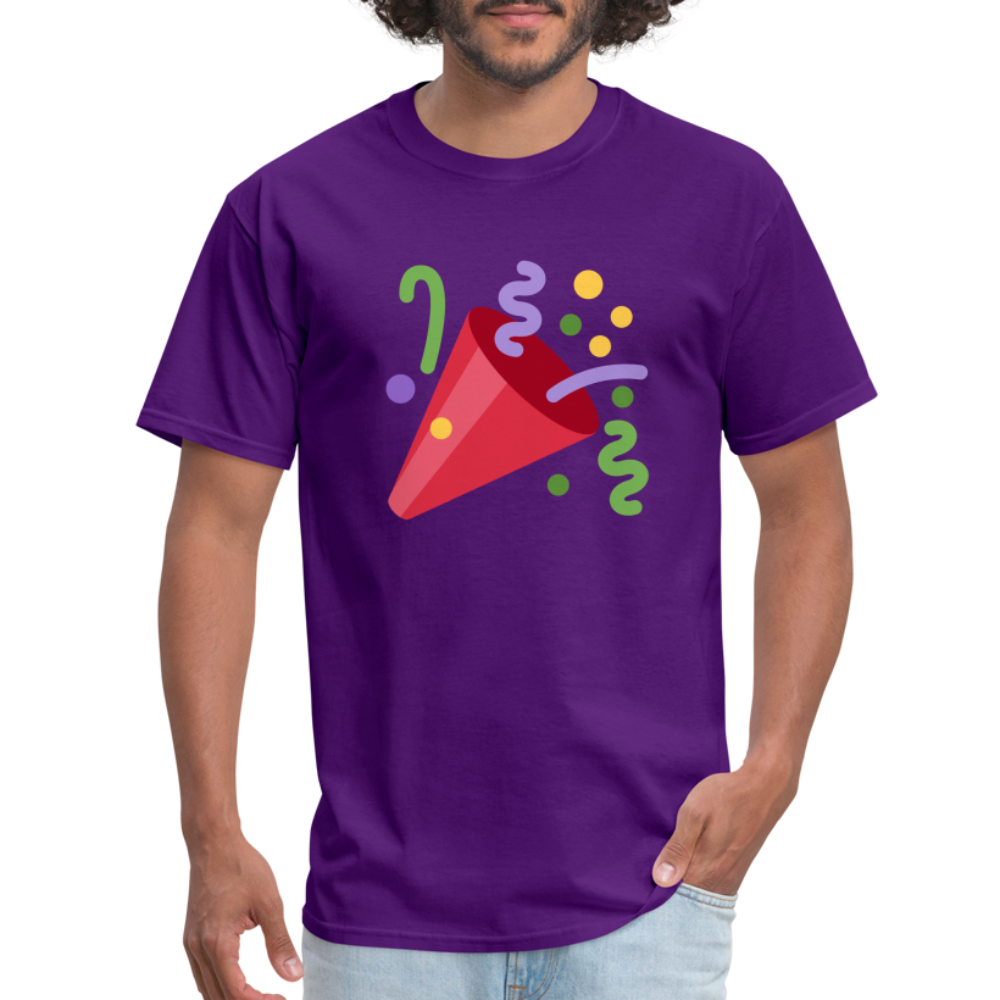 🎉 Party Popper (Twemoji) Unisex Classic T-Shirt - purple