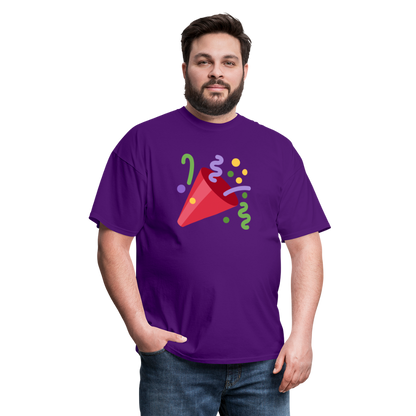 🎉 Party Popper (Twemoji) Unisex Classic T-Shirt - purple