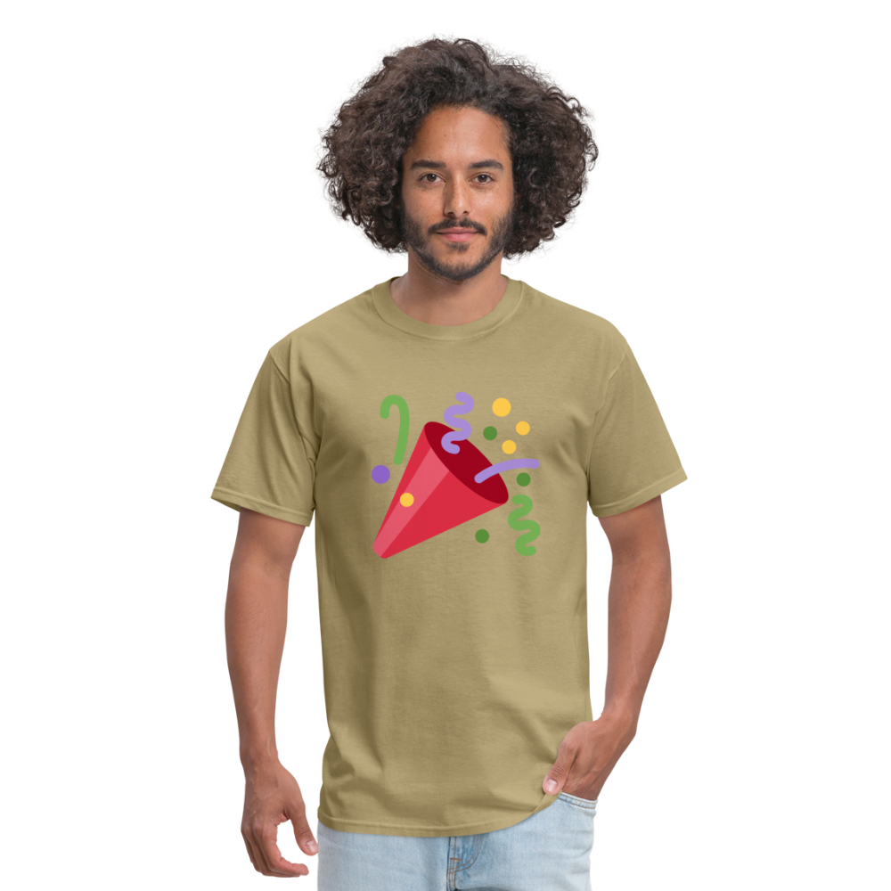 🎉 Party Popper (Twemoji) Unisex Classic T-Shirt - khaki