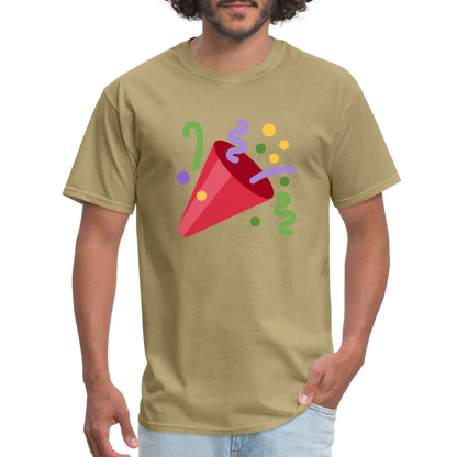 🎉 Party Popper (Twemoji) Unisex Classic T-Shirt - khaki