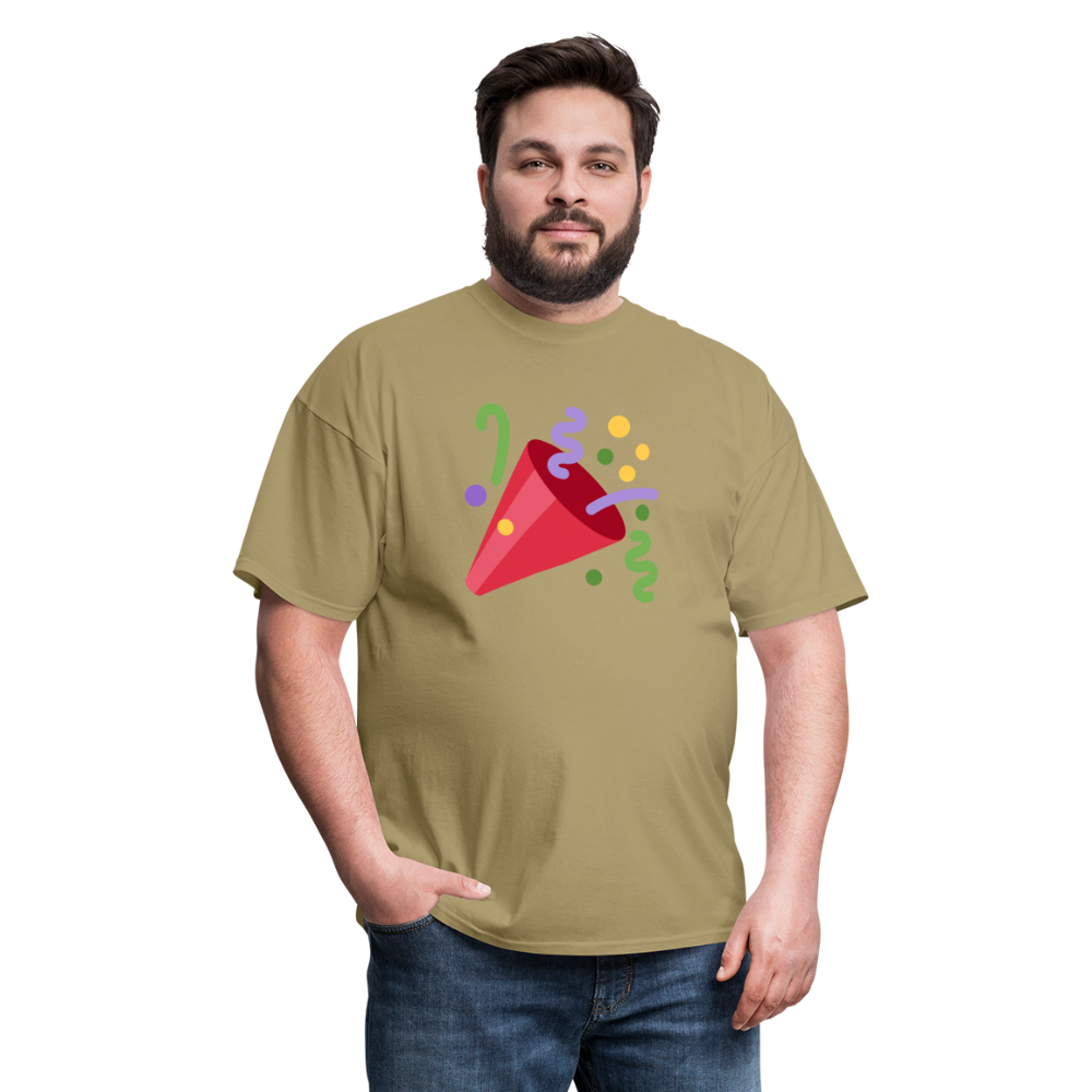 🎉 Party Popper (Twemoji) Unisex Classic T-Shirt - khaki