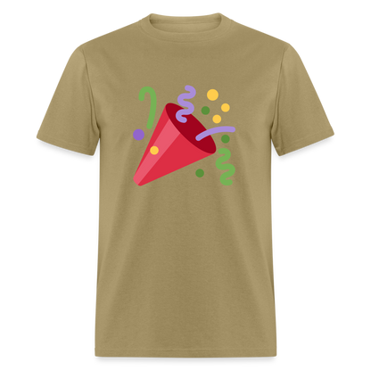 🎉 Party Popper (Twemoji) Unisex Classic T-Shirt - khaki