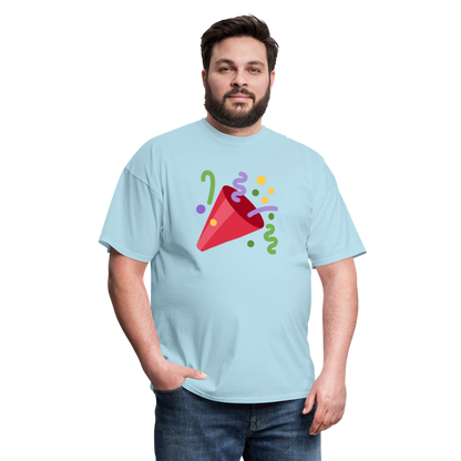 🎉 Party Popper (Twemoji) Unisex Classic T-Shirt - powder blue