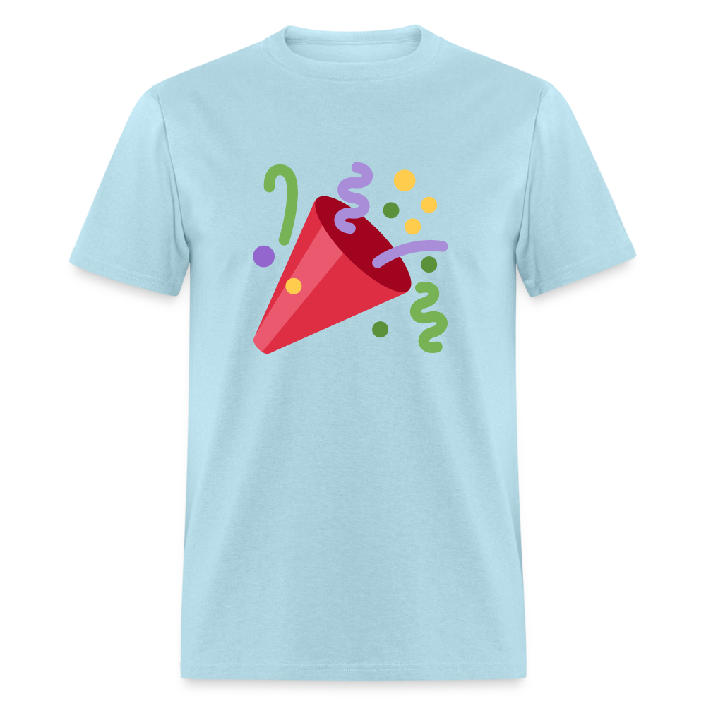 🎉 Party Popper (Twemoji) Unisex Classic T-Shirt - powder blue