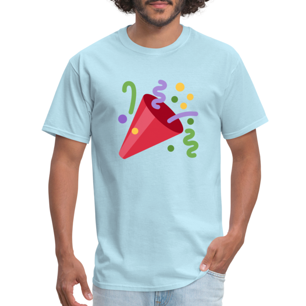 🎉 Party Popper (Twemoji) Unisex Classic T-Shirt - powder blue