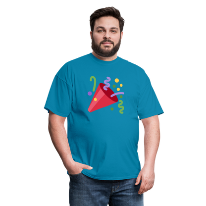 🎉 Party Popper (Twemoji) Unisex Classic T-Shirt - turquoise