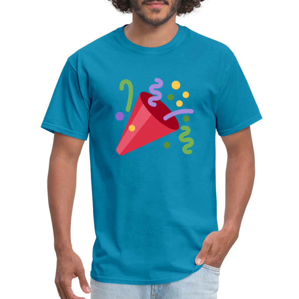 🎉 Party Popper (Twemoji) Unisex Classic T-Shirt - turquoise