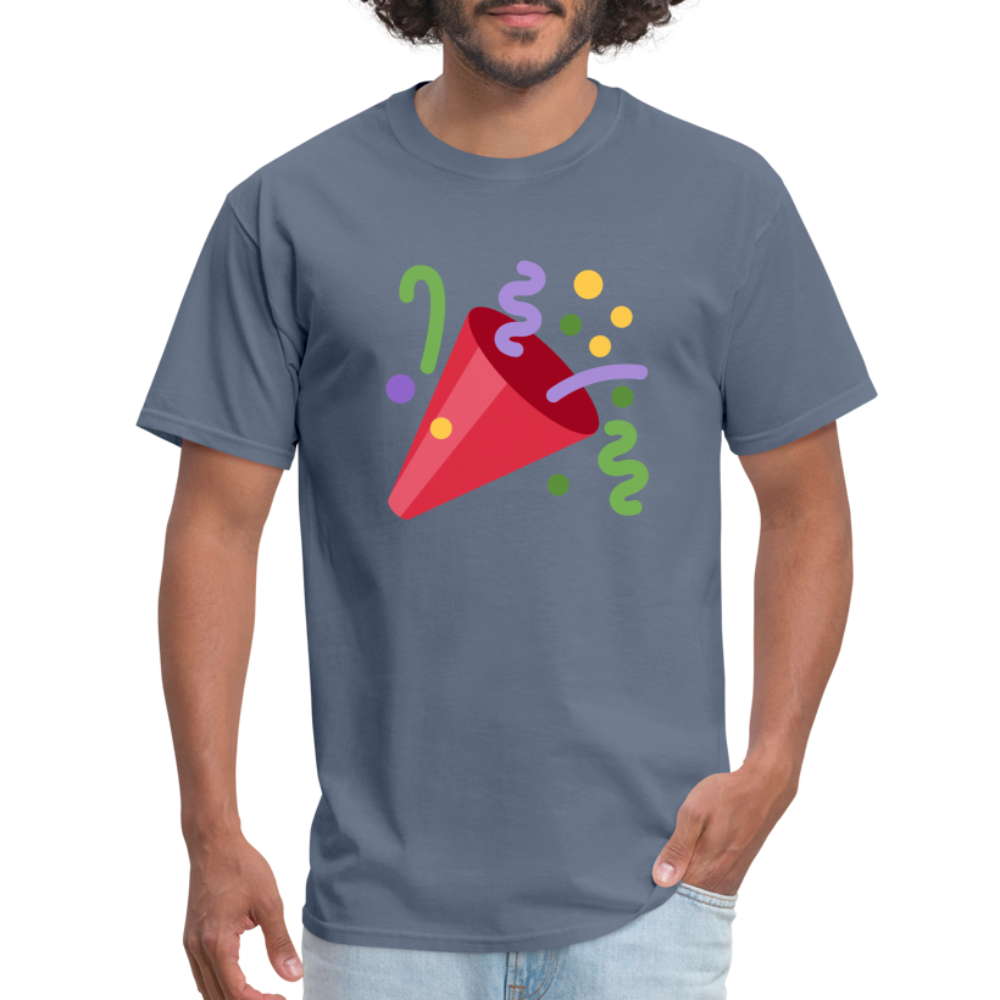 🎉 Party Popper (Twemoji) Unisex Classic T-Shirt - denim