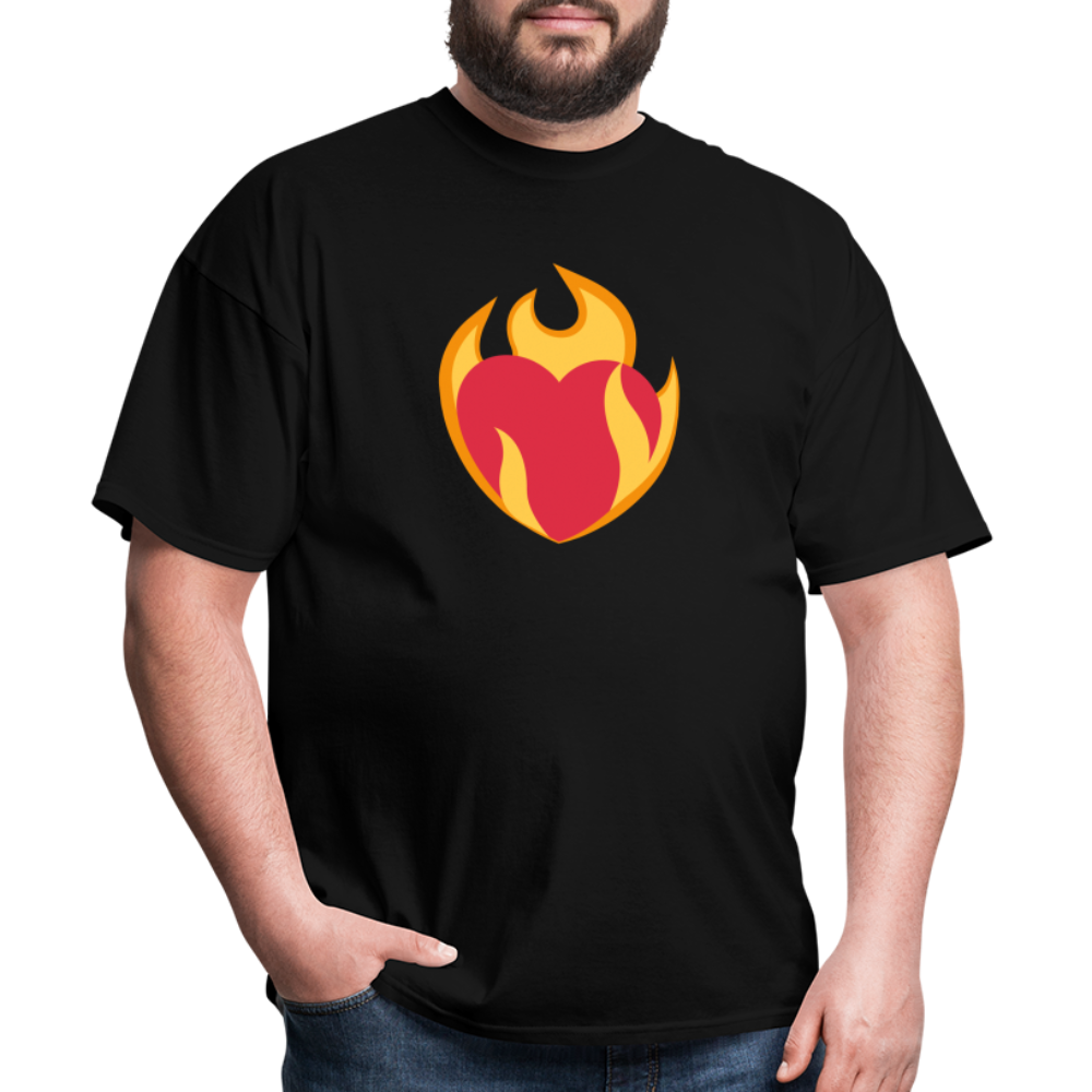 ❤️‍🔥 Heart on Fire (Twemoji) Unisex Classic T-Shirt - black