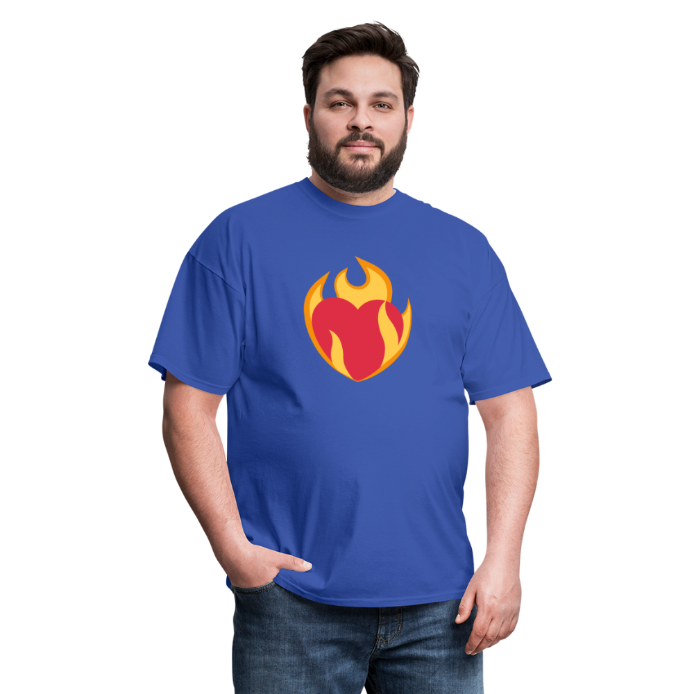 ❤️‍🔥 Heart on Fire (Twemoji) Unisex Classic T-Shirt - royal blue