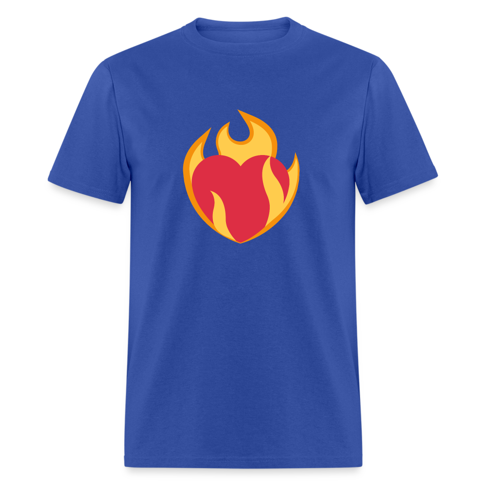 ❤️‍🔥 Heart on Fire (Twemoji) Unisex Classic T-Shirt - royal blue