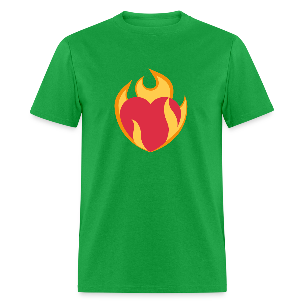 ❤️‍🔥 Heart on Fire (Twemoji) Unisex Classic T-Shirt - bright green