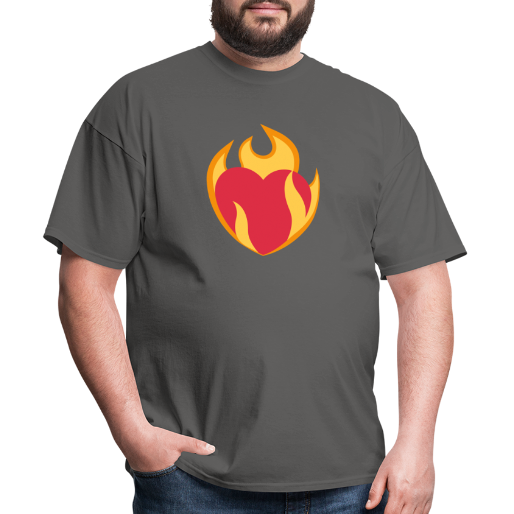 ❤️‍🔥 Heart on Fire (Twemoji) Unisex Classic T-Shirt - charcoal