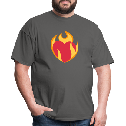 ❤️‍🔥 Heart on Fire (Twemoji) Unisex Classic T-Shirt - charcoal