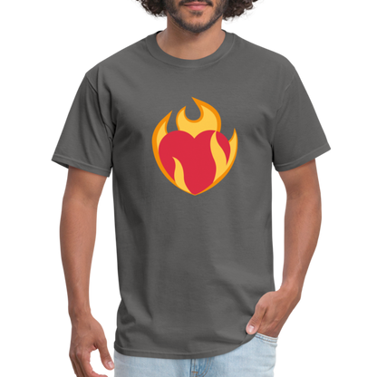 ❤️‍🔥 Heart on Fire (Twemoji) Unisex Classic T-Shirt - charcoal