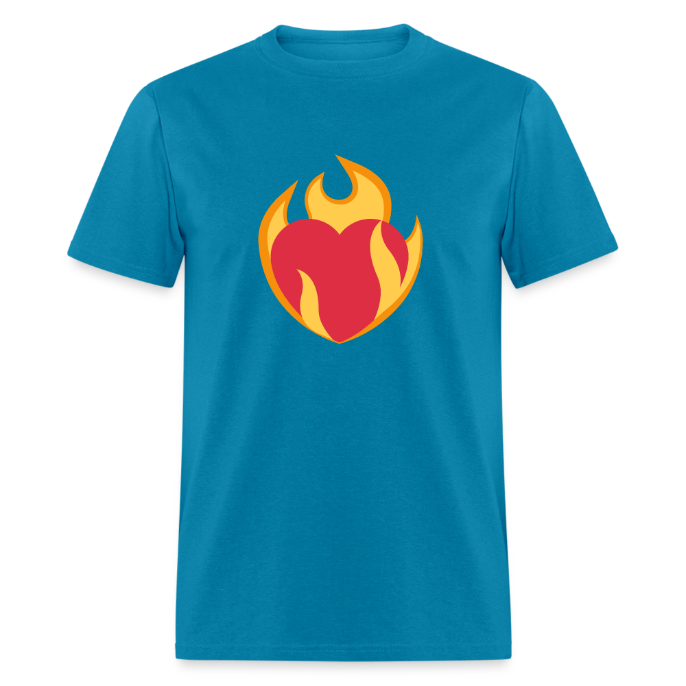 ❤️‍🔥 Heart on Fire (Twemoji) Unisex Classic T-Shirt - turquoise