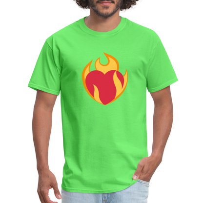 ❤️‍🔥 Heart on Fire (Twemoji) Unisex Classic T-Shirt - kiwi