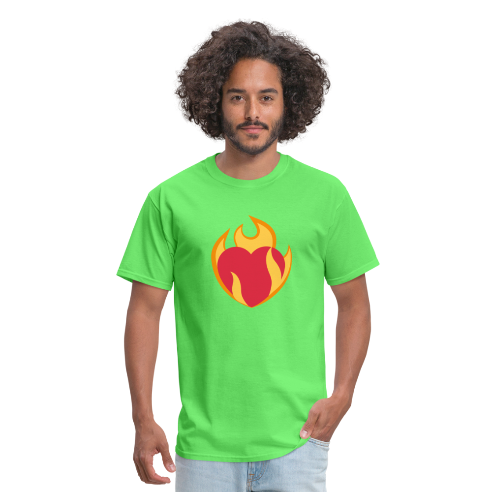 ❤️‍🔥 Heart on Fire (Twemoji) Unisex Classic T-Shirt - kiwi