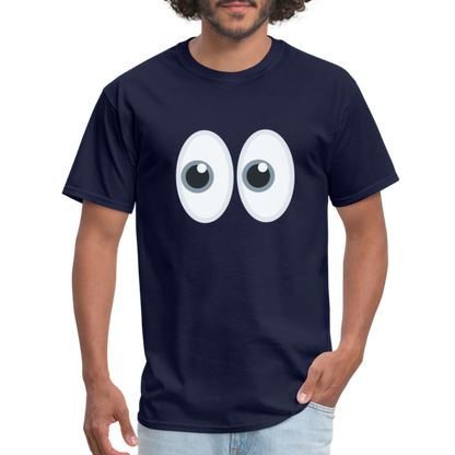 👀 Eyes (Twemoji) Unisex Classic T-Shirt - navy