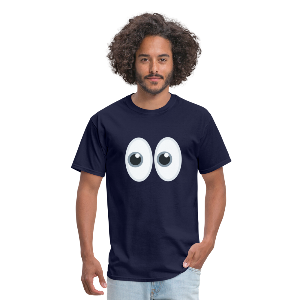 👀 Eyes (Twemoji) Unisex Classic T-Shirt - navy