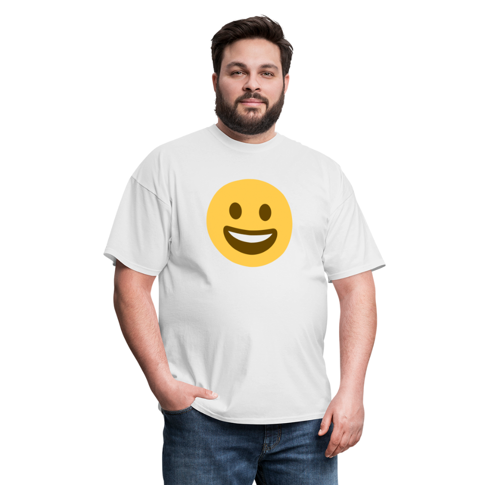 😀 Grinning Face (Twemoji) Unisex Classic T-Shirt - white