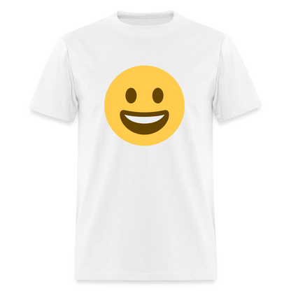 😀 Grinning Face (Twemoji) Unisex Classic T-Shirt - white