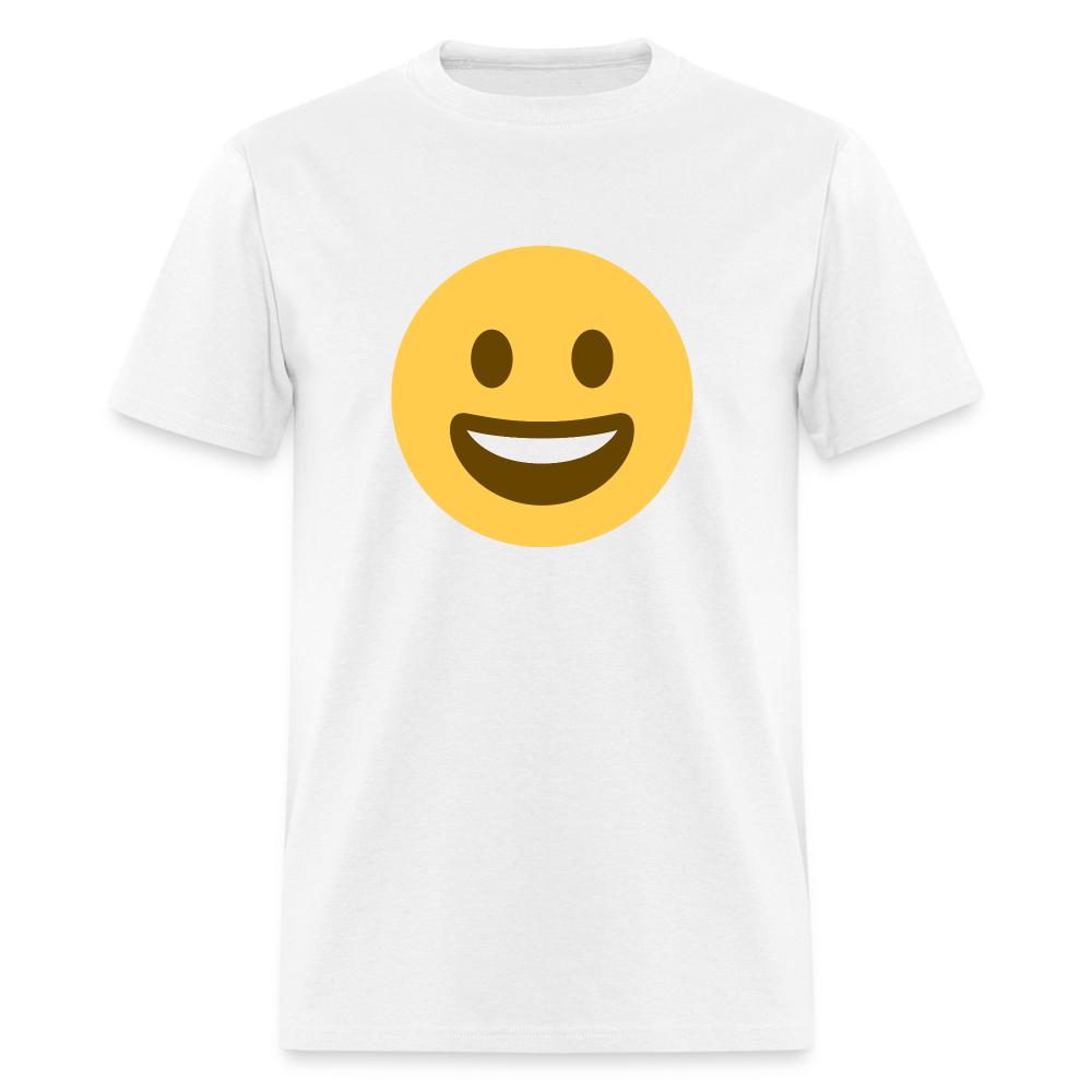 😀 Grinning Face (Twemoji) Unisex Classic T-Shirt - white