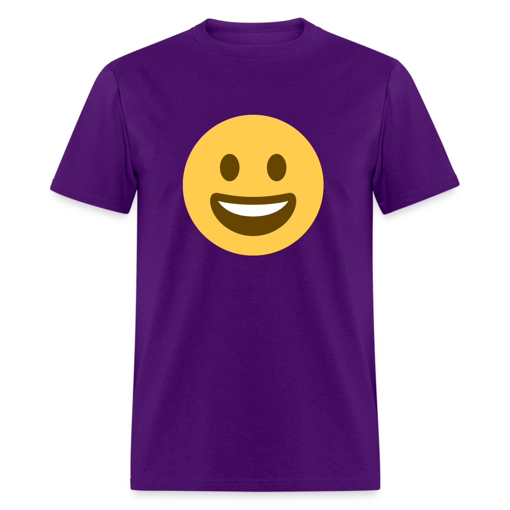 😀 Grinning Face (Twemoji) Unisex Classic T-Shirt - purple