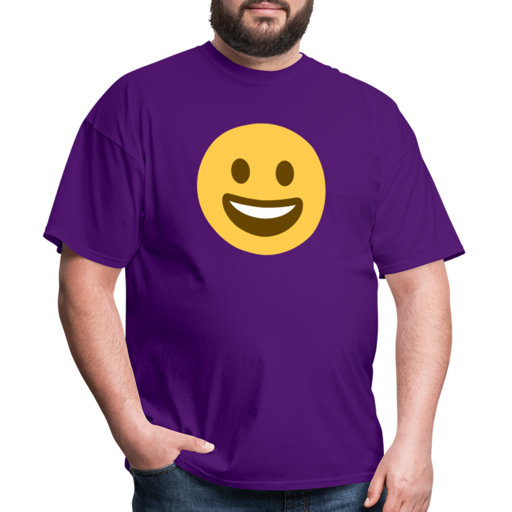 😀 Grinning Face (Twemoji) Unisex Classic T-Shirt - purple