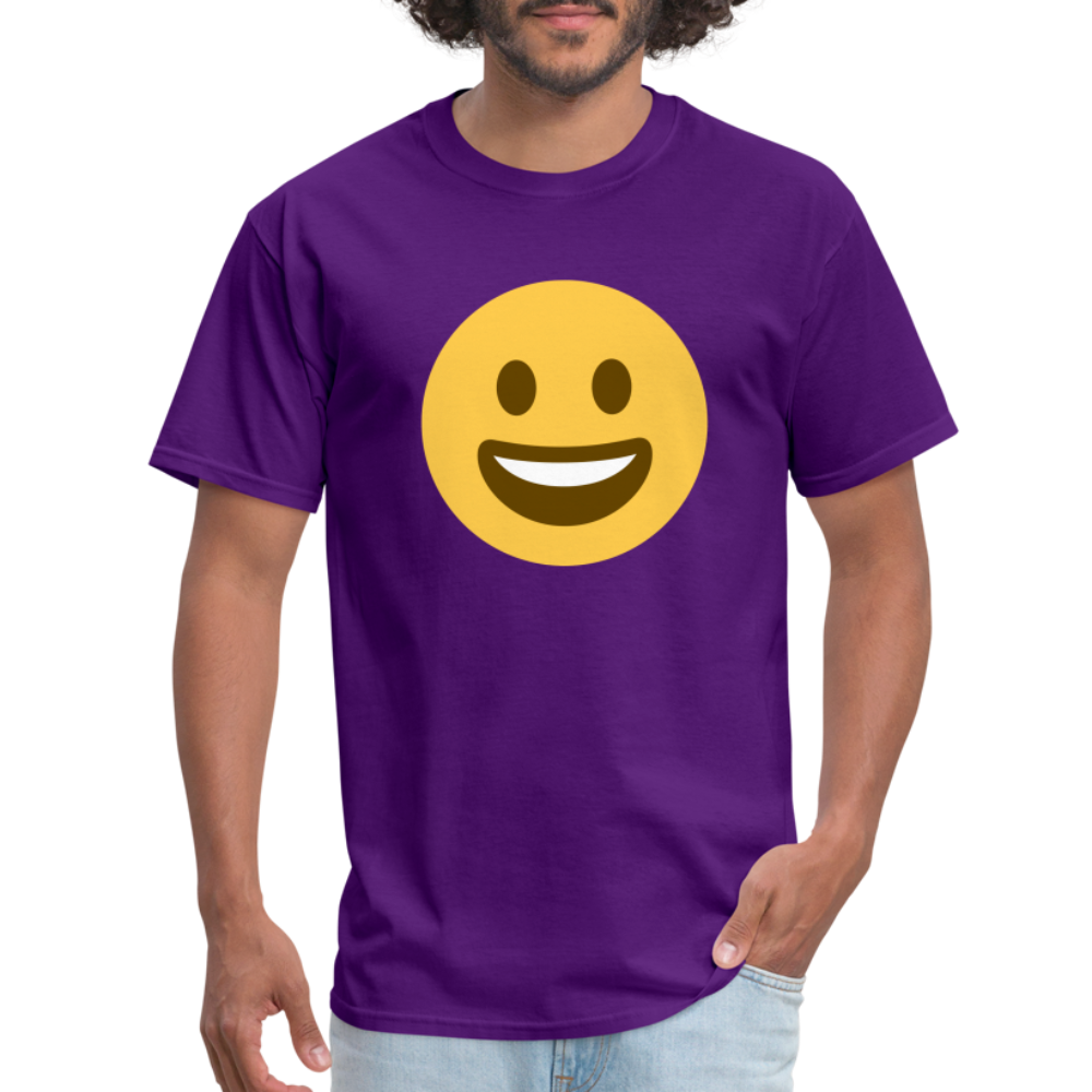 😀 Grinning Face (Twemoji) Unisex Classic T-Shirt - purple