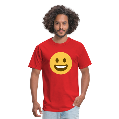 😀 Grinning Face (Twemoji) Unisex Classic T-Shirt - red