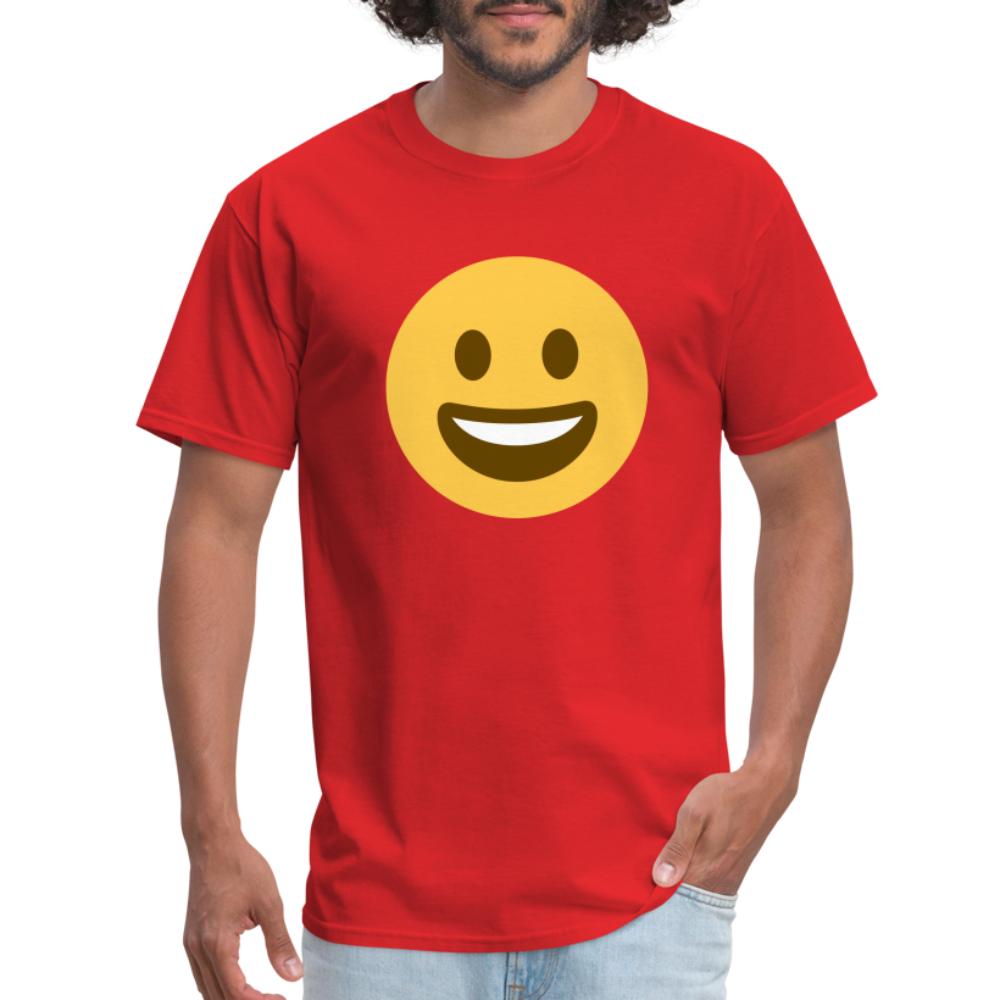 😀 Grinning Face (Twemoji) Unisex Classic T-Shirt - red