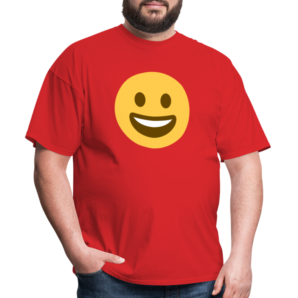 😀 Grinning Face (Twemoji) Unisex Classic T-Shirt - red