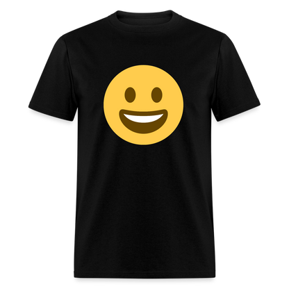 😀 Grinning Face (Twemoji) Unisex Classic T-Shirt - black