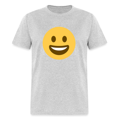 😀 Grinning Face (Twemoji) Unisex Classic T-Shirt - heather gray