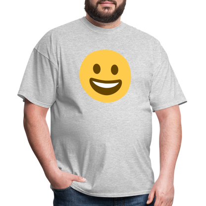 😀 Grinning Face (Twemoji) Unisex Classic T-Shirt - heather gray