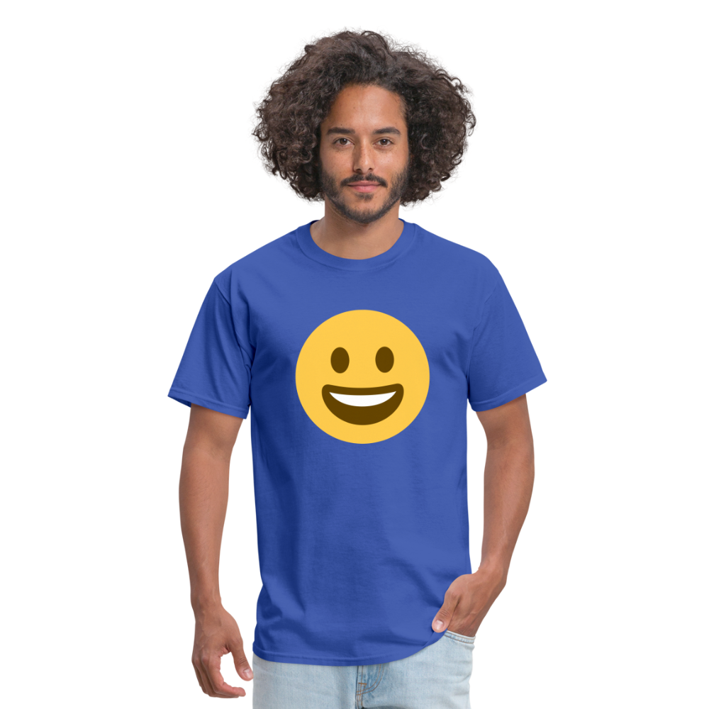 😀 Grinning Face (Twemoji) Unisex Classic T-Shirt - royal blue