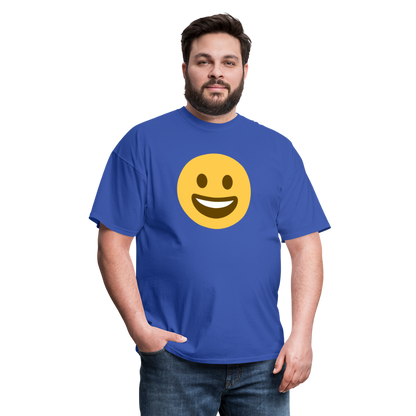 😀 Grinning Face (Twemoji) Unisex Classic T-Shirt - royal blue