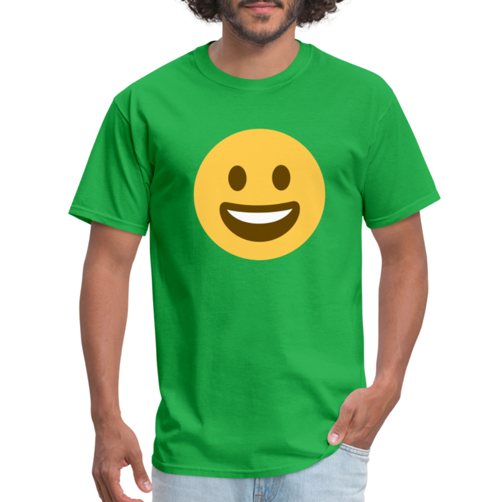 😀 Grinning Face (Twemoji) Unisex Classic T-Shirt - bright green