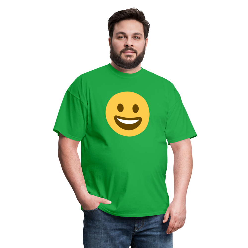 😀 Grinning Face (Twemoji) Unisex Classic T-Shirt - bright green