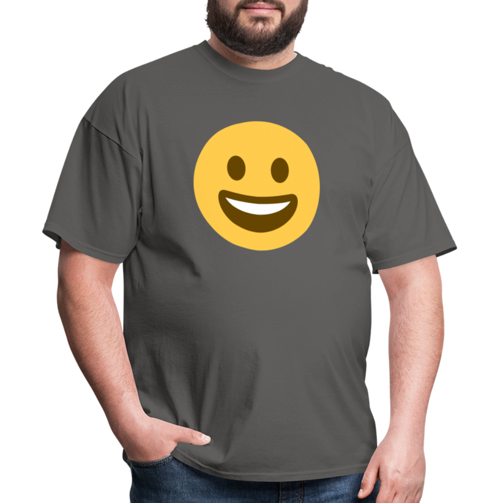 😀 Grinning Face (Twemoji) Unisex Classic T-Shirt - charcoal