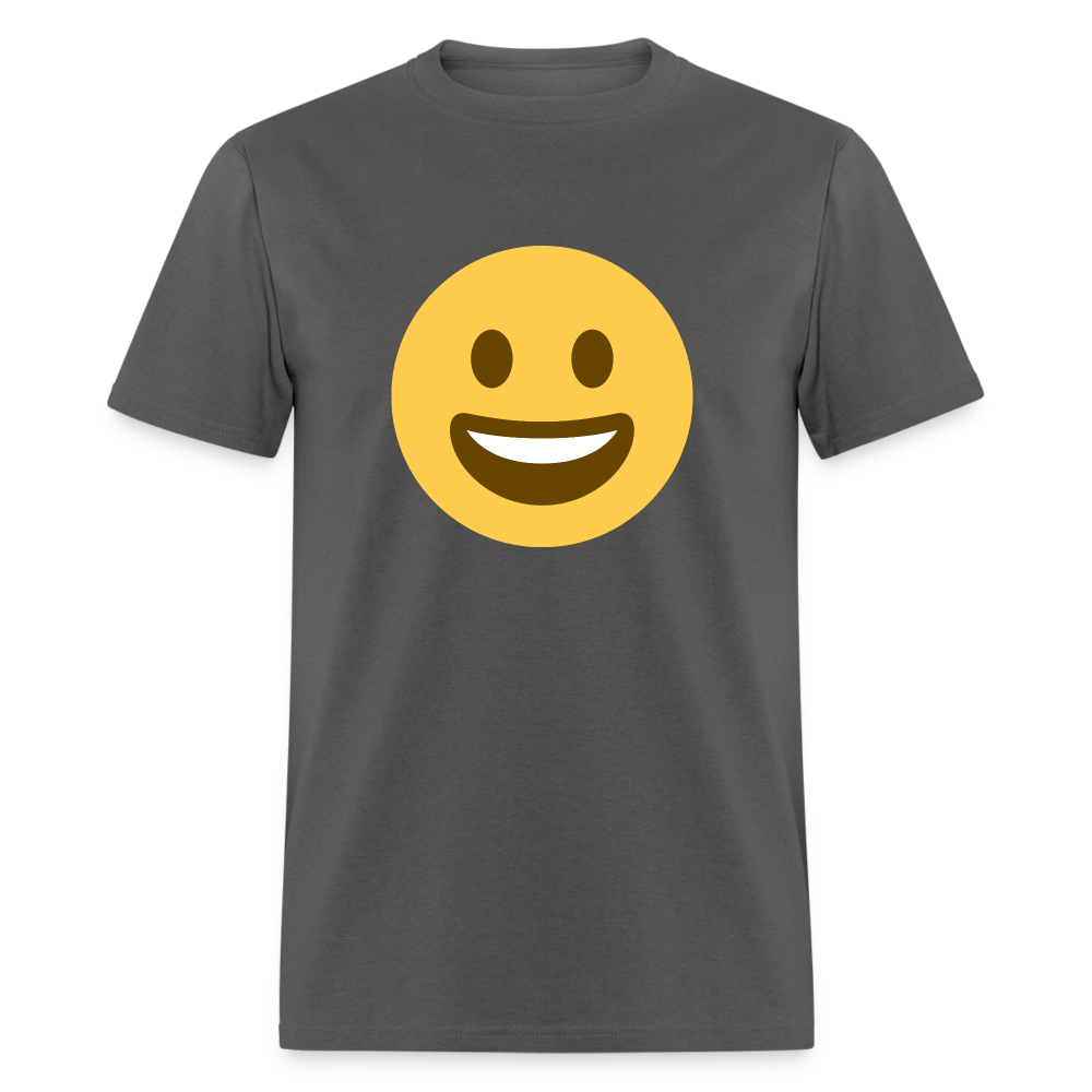 😀 Grinning Face (Twemoji) Unisex Classic T-Shirt - charcoal